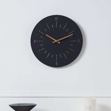 Eglo - Relógio de parede 1xAA diâmetro 30 cm preto