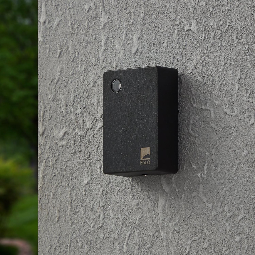 Eglo - Sensor de crepúsculo 2-100 lux preto IP44