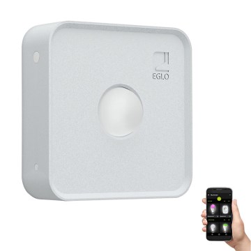 Eglo - Sensor de movimento ao ar livre CONNECT SENSOR 12 m 3xAA branco IP44