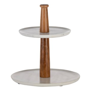 Eglo - Suporte para servir 28x25,5 cm cinzento/castanho