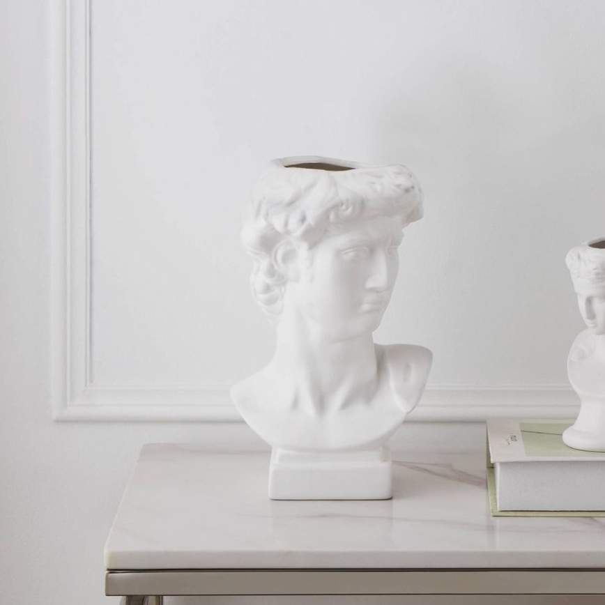 Eglo - Vaso cerâmico 26x16 cm branco