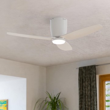Eglo  - Ventoinha de teto LED/15W/230V + controlo remoto