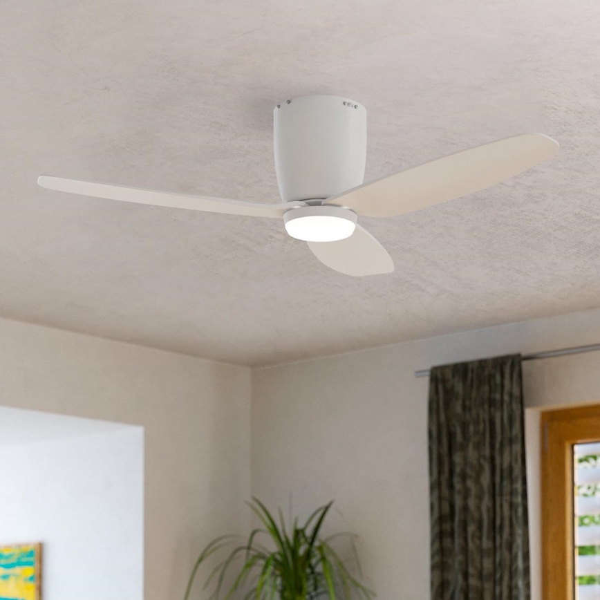 Eglo  - Ventoinha de teto LED/15W/230V + controlo remoto