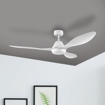 Eglo - Ventoinha de teto LED/18W/230V + comando