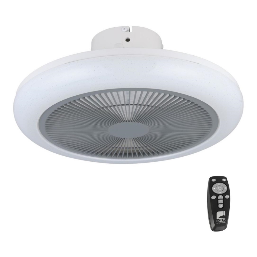 Eglo - Ventoinha de teto LED com regulação LED/25,5W/230V cinzento + comando