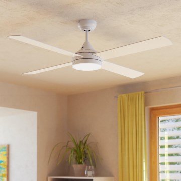 Eglo - Ventoinha de teto LED LED/20W/230V 3000/4000/5000K + comando branco