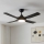 Eglo - Ventoinha de teto LED LED/20W/230V preto + controlo remoto