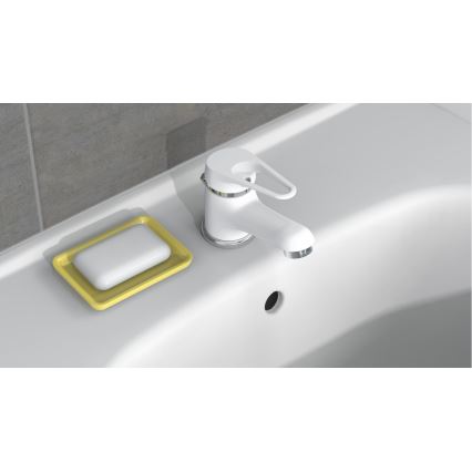 Eisl NI075SCR - Torneira para lavatório SPEED, acabamento branco e cromo brilhante