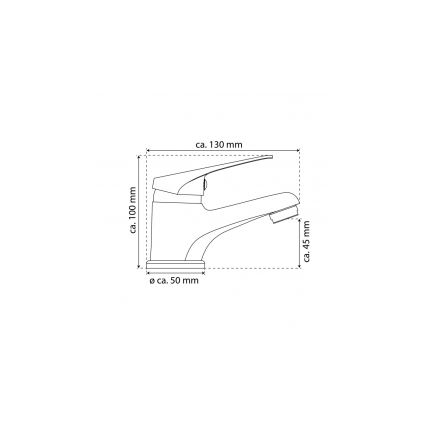 Eisl NI075SCR - Torneira para lavatório SPEED, acabamento branco e cromo brilhante