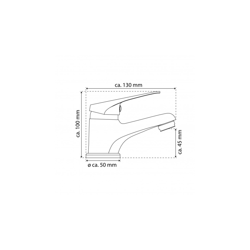 Eisl NI075SCR - Torneira para lavatório SPEED, acabamento branco e cromo brilhante