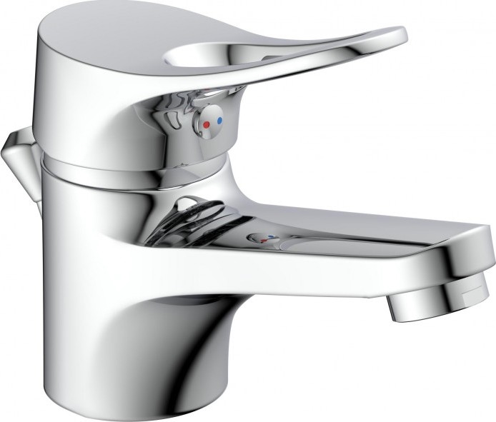 Eisl NI075VECR - Misturadora para lavatório + válvula de escoamento com transbordo VERONA cromo brilhante