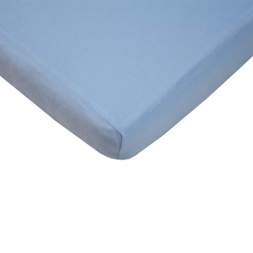 EKO - Lençol impermeável com faixa elástica JERSEY 120x60 cm azul