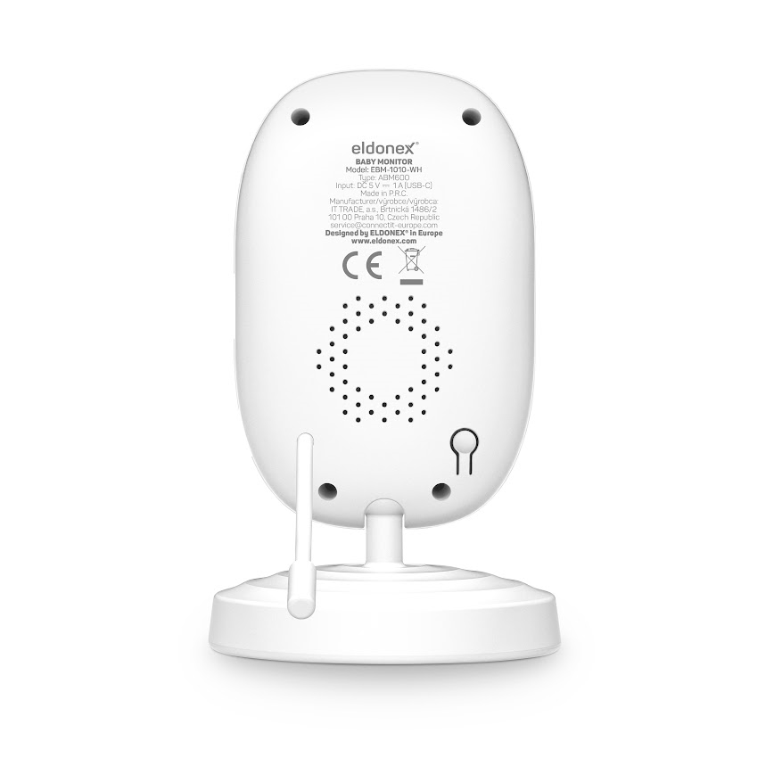 ELDONEX EBM-1010-WH - Monitor para bebé 5V/2000 mAh
