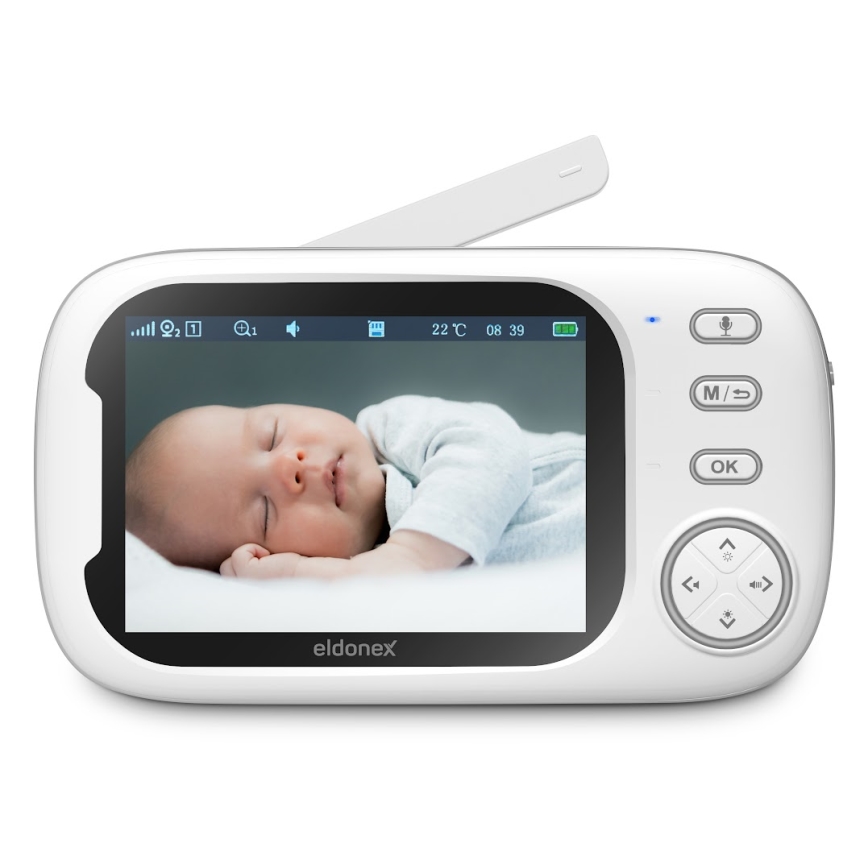 ELDONEX EBM-1010-WH - Monitor para bebé 5V/2000 mAh