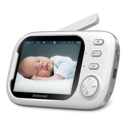 ELDONEX EBM-1010-WH - Monitor para bebé 5V/2000 mAh