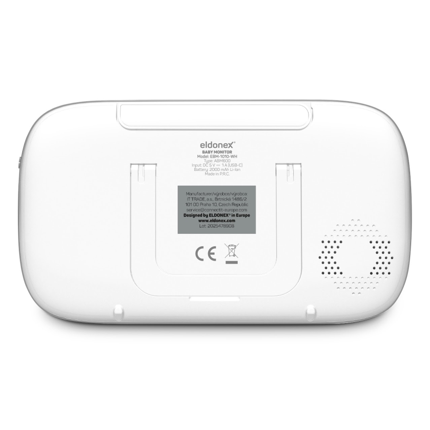 ELDONEX EBM-1010-WH - Monitor para bebé 5V/2000 mAh
