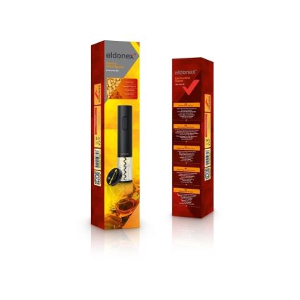 ELDONEX EWO-2100-BK - Abre-vinhos elétrico 4xAA preto