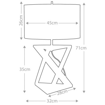 Elstead - Candeeiro de mesa AEGEUS 1xE27/60W/230V