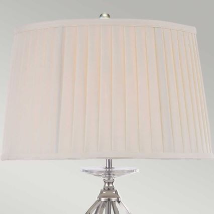 Elstead - Candeeiro de mesa AEGEAN 1xE27/60W/230V cromado brilhante