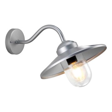 Elstead - Aplique de parede exterior KLAMPENBORG 1xE27/60W/230V IP44 cromo fosco