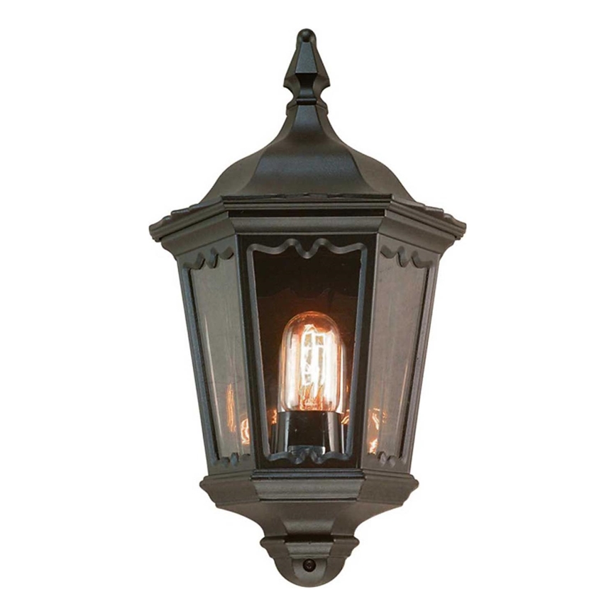 Elstead - Aplique de parede para exterior MEDSTEAD 1xE27/60W/230V IP44 preto