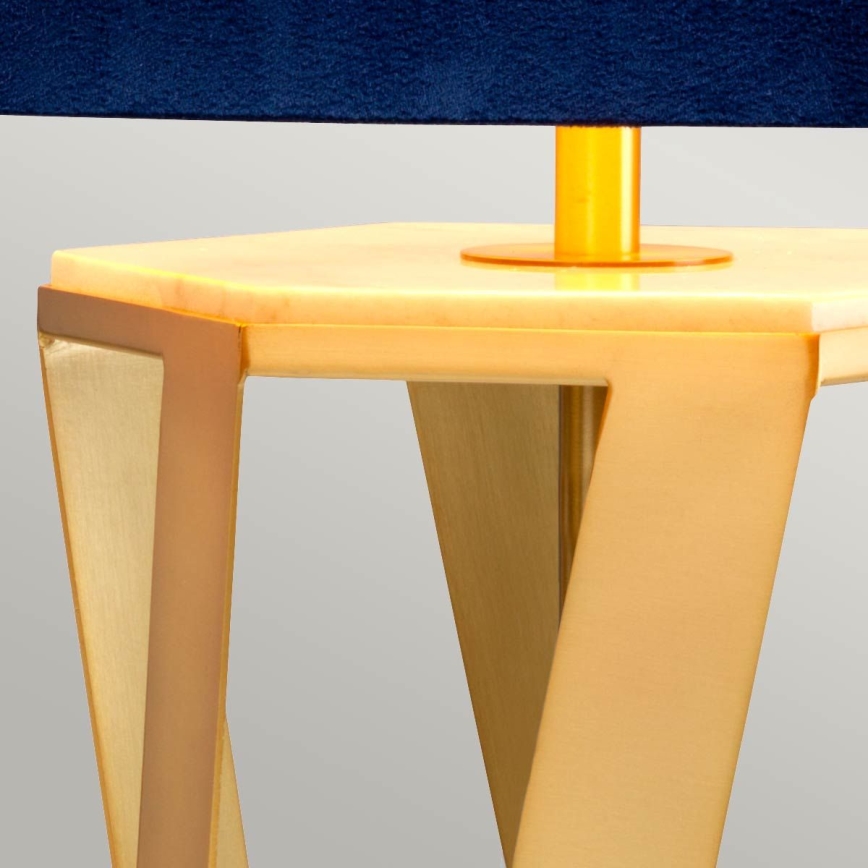 Elstead - Candeeiro de mesa APOLLO 1xE27/60W/230V dourado/azul