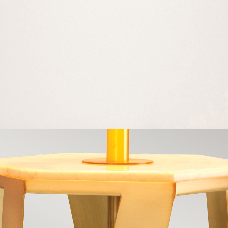 Elstead - Candeeiro de mesa APOLLO 1xE27/60W/230V dourado/branco