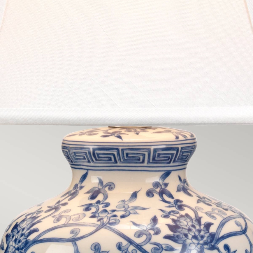 Elstead - Candeeiro de mesa AZUL GINGER JAR 1xE27/60W/230V