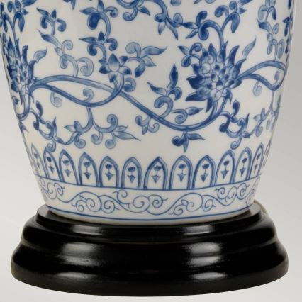 Elstead - Candeeiro de mesa AZUL GINGER JAR 1xE27/60W/230V