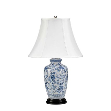 Elstead - Candeeiro de mesa AZUL GINGER JAR 1xE27/60W/230V