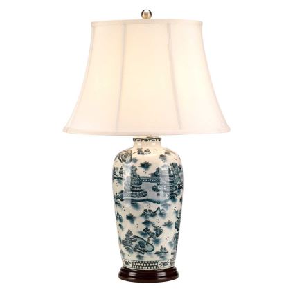 Elstead - Candeeiro de mesa AZUL TRADITIONAL 1xE27/60W/230V