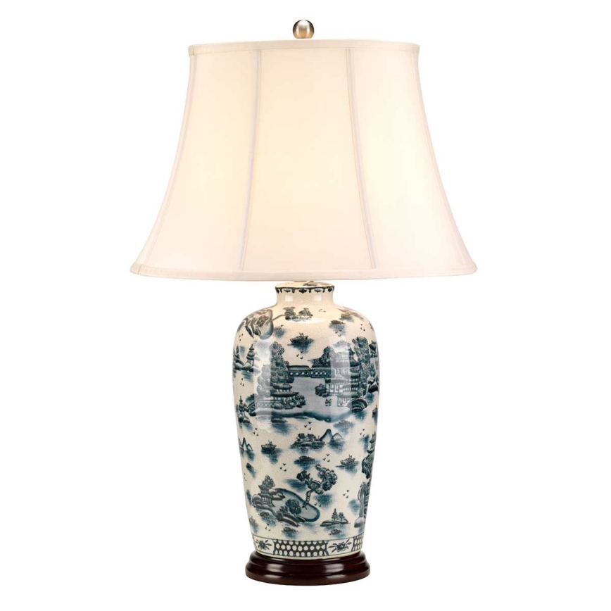 Elstead - Candeeiro de mesa AZUL TRADITIONAL 1xE27/60W/230V