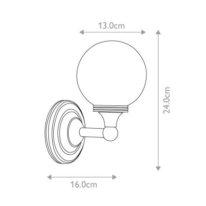 Elstead - Iluminação de parede de casa de banho LED AUSTEN 1xG9/3W/230V IP44