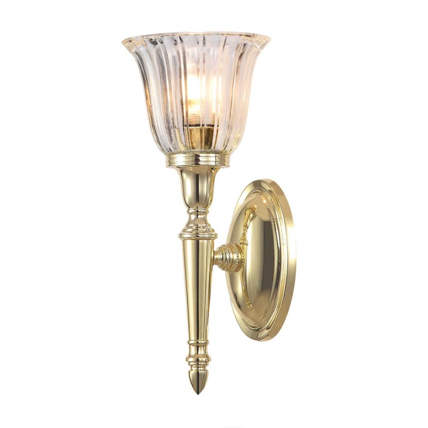 Elstead - Aplique de parede LED para casa de banho DRYDEN 1xG9/3W/230V IP44 dourado