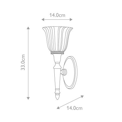 Elstead - Iluminação de parede de casa de banho LED DRYDEN 1xG9/3W/230V IP44