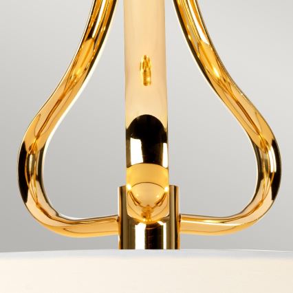 Elstead - Candelabro suspenso para casa de banho LED FALMOUTH 1xG9/3W/230V IP44 bege/dourada