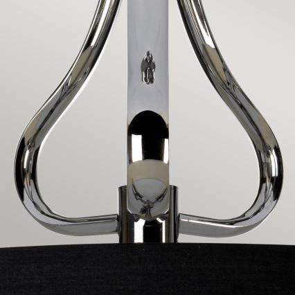 Elstead - Candelabro suspenso para casa de banho LED FALMOUTH 1xG9/3W/230V IP44 preto/cromado brilhante