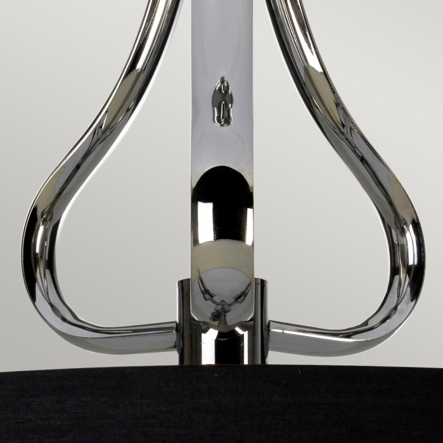 Elstead - Candelabro suspenso para casa de banho LED FALMOUTH 1xG9/3W/230V IP44 preto/cromado brilhante