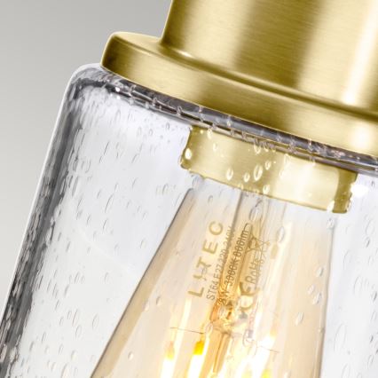 Elstead BATH-MORVAH1-BB - Iluminação de parede de casa de banho MORVAH 1xE27/60W/230V IP44 dourada