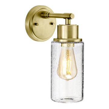 Elstead BATH-MORVAH1-BB - Iluminação de parede de casa de banho MORVAH 1xE27/60W/230V IP44 dourada