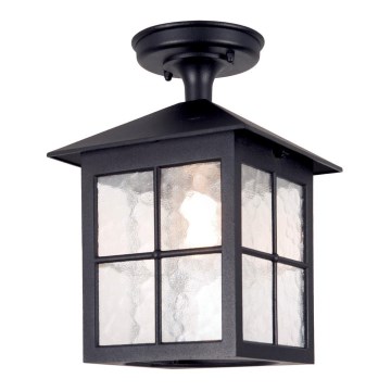 Elstead BL18A-BLACK - Candelabro fixo exterior WINCHESTER 1xE27/100W/230V IP43