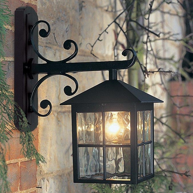 Elstead BL19-BLACK - Iluminação de parede exterior WINCHESTER 1xE27/100W/230V IP43