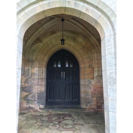 Elstead BL21B-BLACK - Candelabro exterior HEREFORD 1xE27/100W/230V IP43