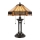 Elstead - Candeeiro de mesa INDUS 2xE27/60W/230V âmbar copo