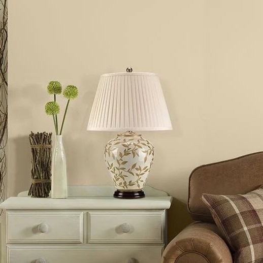 Elstead - Candeeiro de mesa LEAVES 1xE27/60W/230V