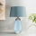 Elstead - Candeeiro de mesa LED LENA 1xE27/40W/230V + 1xGU10/7W 74 cm azul