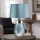 Elstead - Candeeiro de mesa LED LENA 1xE27/60W/230V + 1xGU10/7W 60,5 cm azul