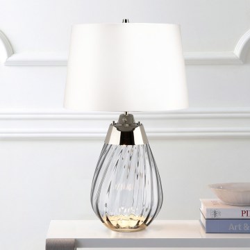 Elstead - Candeeiro de mesa LED LENA 1xE27/60W/230V + 1xGU10/7W 60,5 cm branco
