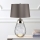 Elstead - Candeeiro de mesa LED LENA 1xE27/60W/230V + 1xGU10/7W 60,5 cm cinzento