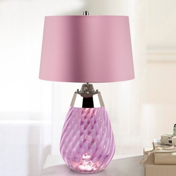 Elstead - Candeeiro de mesa LED LENA 1xE27/60W/230V + 1xGU10/7W 60,5 cm rosa